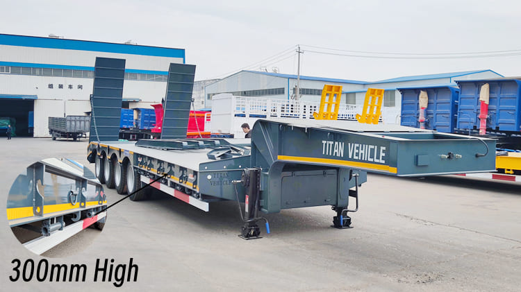 New 4 Axle Low Bed Trailer Price | 100 Ton Low Bed Trailer Manufacturers in Mozambique