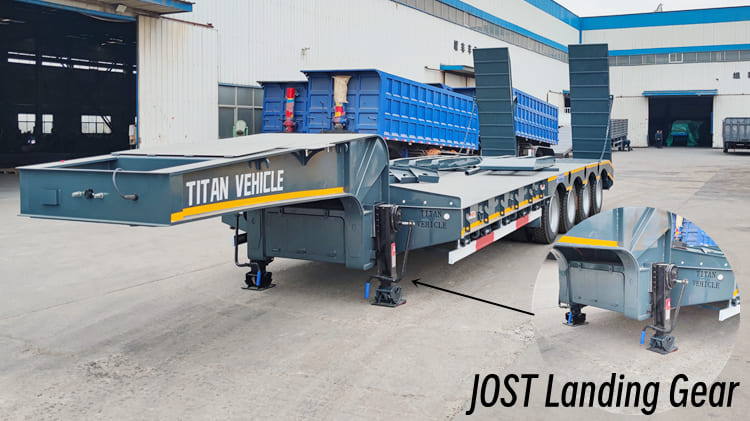 New 4 Axle Low Bed Trailer Price | 100 Ton Low Bed Trailer Manufacturers in Mozambique