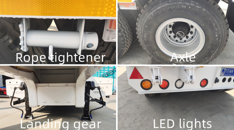 3 axle low bed trailer