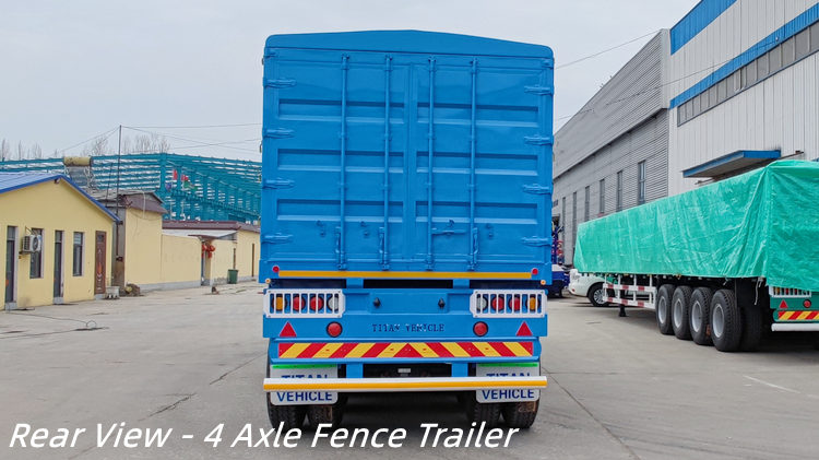 4 Axle 80 Tons Fence Trailer for Sale in Mozambique