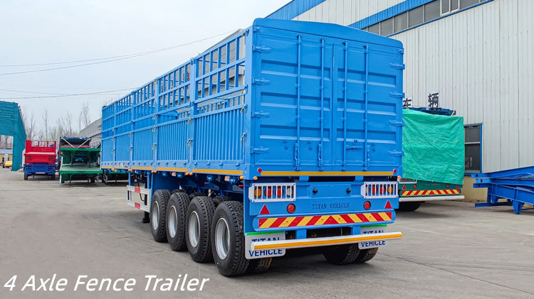 4 Axle 80 Tons Fence Trailer for Sale in Mozambique