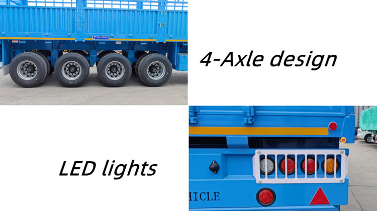4 Axle 80 Tons Fence Trailer for Sale in Mozambique