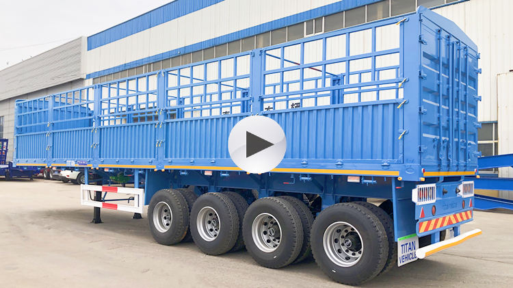 4 Axle 80 Tons Fence Trailer for Sale in Mozambique