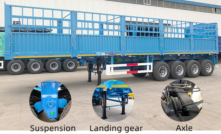 4 Axle 80 Tons Fence Trailer for Sale