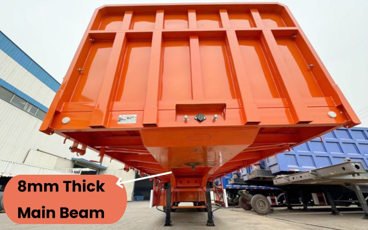 4 Axle 80 Tons Sideboard Trailer in Mozambique