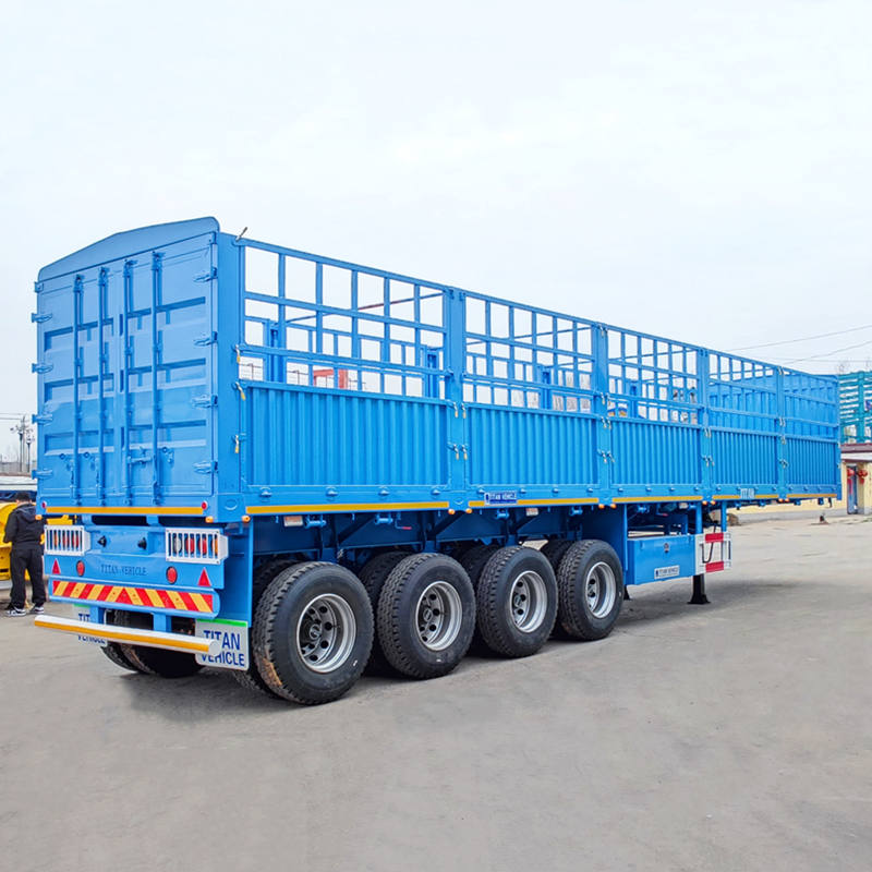 4 Axle 80 Tons Fence Trailer